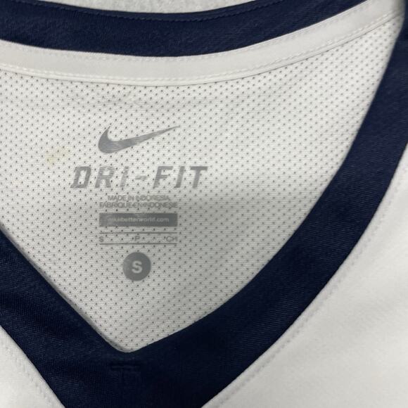 Nike Woman’s Team Small White And Black Sleeveless Tank Top Active Wear*flaw - Picture 5 of 7